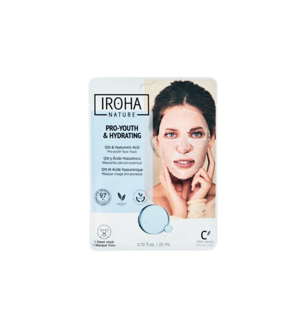 Masques pour le visage. Antioxydant et anti-âge Q10 - IROHA NATURE