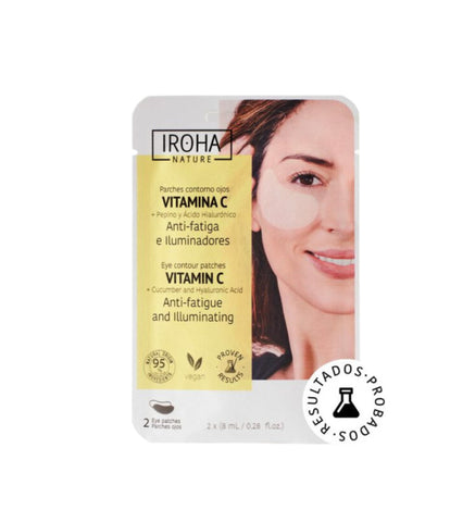 Patchs pour les yeux. Cernes et poches Anti-fatigue Éclaircissants - Iroha Nature}.